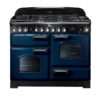 Falcon Classic Deluxe 110cm Dual Fuel Range Cooker Royal Blue And Chrome CDL110DFRB CH