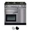 Falcon Professional 90cm Dual Fuel Range Cooker Stainless Steel And Chrome PROP90DFSS CH