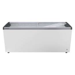 595L Flat Glass Chest Freezer