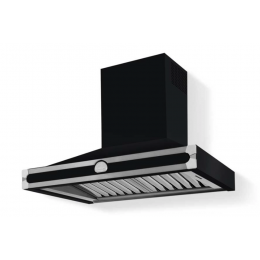 CORNUFÉ ALBERTINE 90CM RANGEHOOD - SHINY BLACK