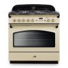 Falcon Classic FX 90cm Dual Fuel Range Cooker Cream and Brass CLA90FXDFCRBR