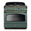 Falcon Classic FX 90cm Dual Fuel Range Cooker Mineral Green and Brass CLA90FXDFMGBR