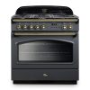 Falcon Classic FX 90cm Dual Fuel Range Cooker Slate and Brass CLA90FXDFSLBR