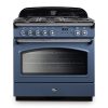 Falcon Classic FX 90cm Dual Fuel Range Cooker Stone Blue and Chrome CLA90FXDFSBCH