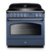 Falcon Classic FX 90cm Induction Range Cooker Stone Blue and Chrome CLA90FXEISBCH